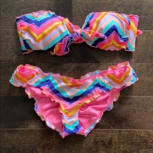VICTORIAS SECRET bandeau bikini **see size**